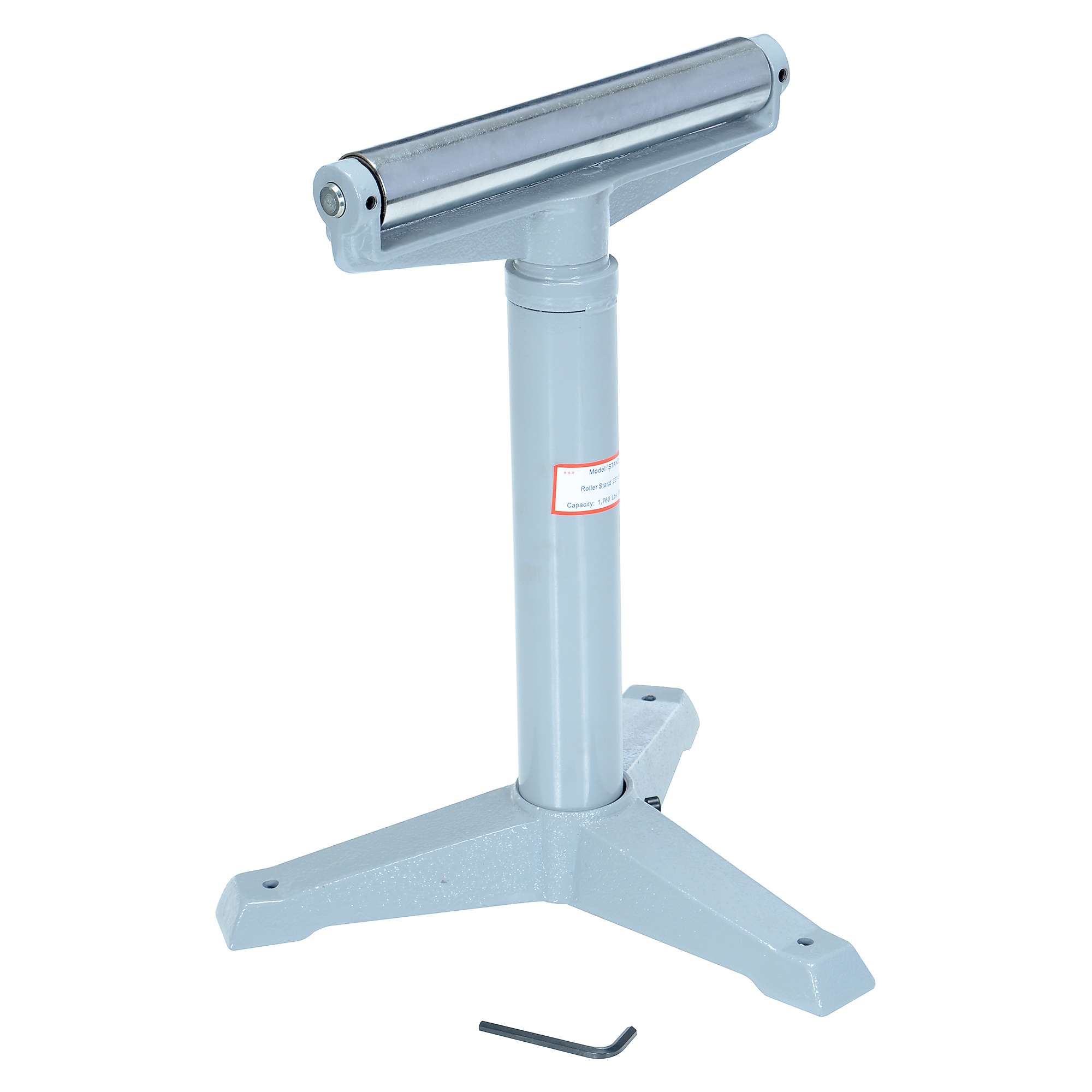 Vestil Steel Horizontal Roller Stand - 1760-Lb. Capacity, 24.438in. to 39.5in. Height, Gray, Model# STAND-H